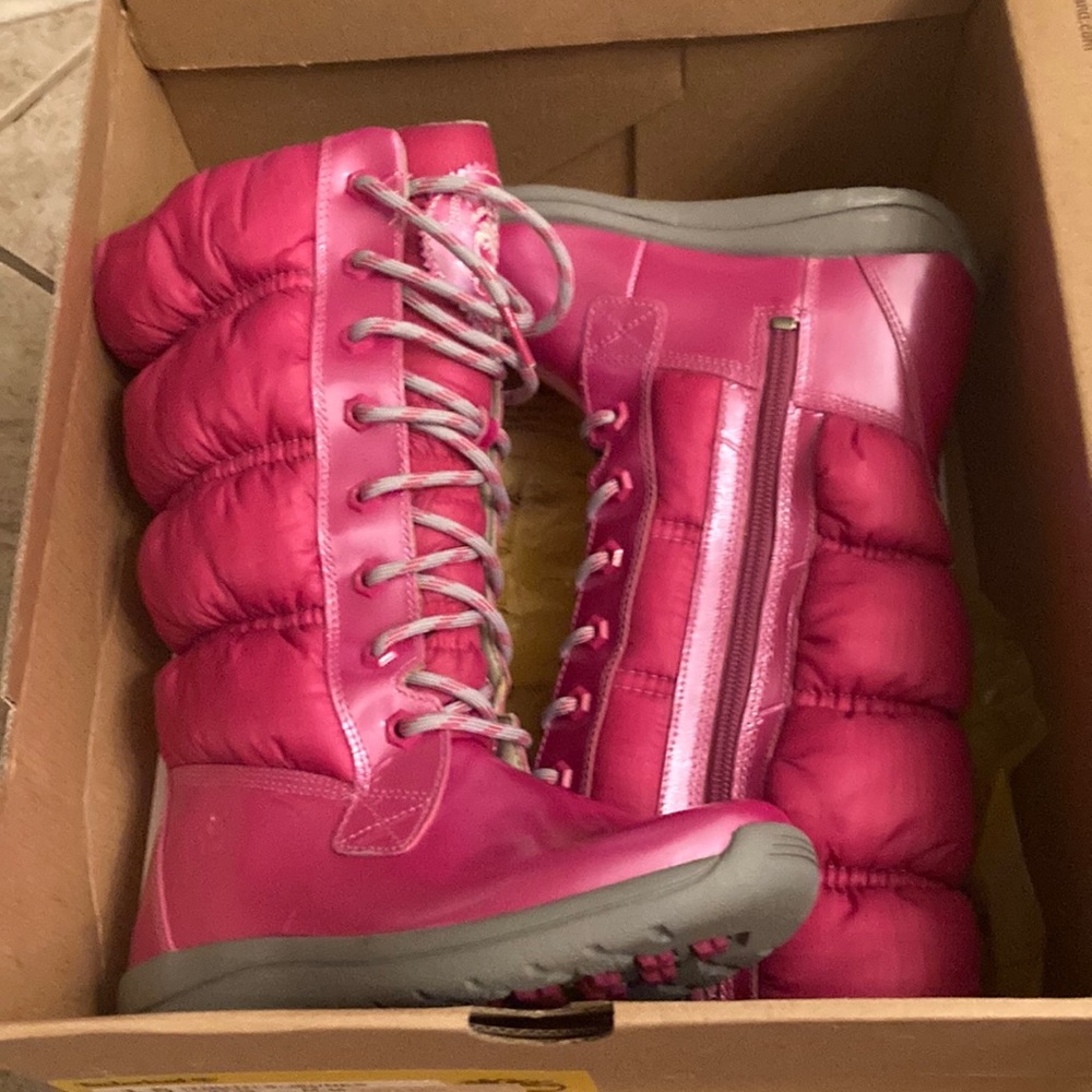 Hot Pink Winter Boots